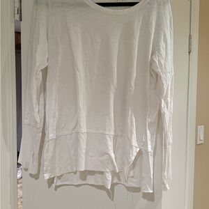 Feel The Piece White Long Sleeve Top